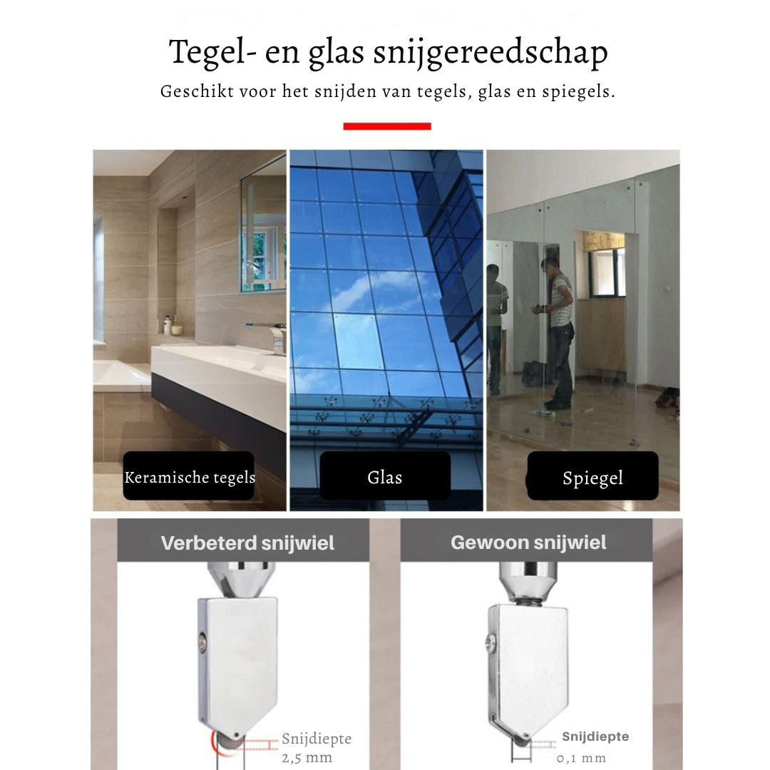 GlassCut Pro – Snijdt glas en tegels met uiterste precisie