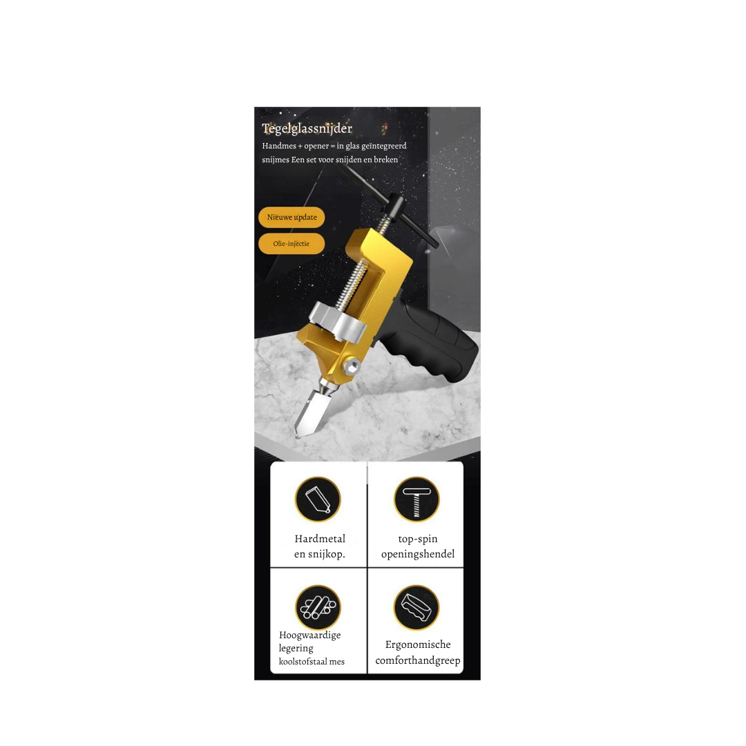 GlassCut Pro – Snijdt glas en tegels met uiterste precisie