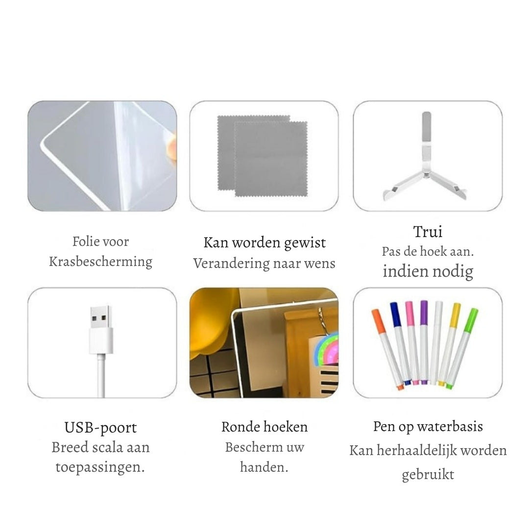 GlowBoard – Laat je ideeën stralen in het donker