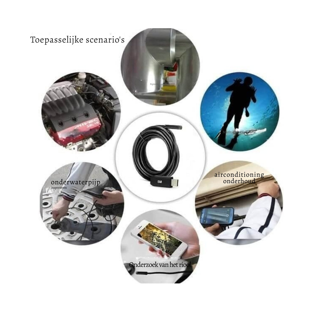 InspectoCam Pro – Flexibele endoscoopcamera voor elke inspectie