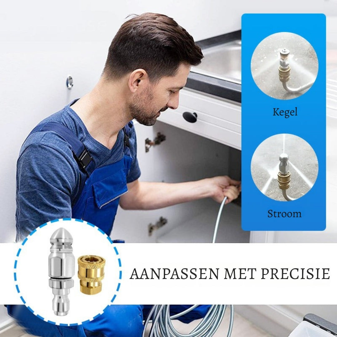 PowerJet Ontstopper – Maak elke leiding in minuten weer vrij