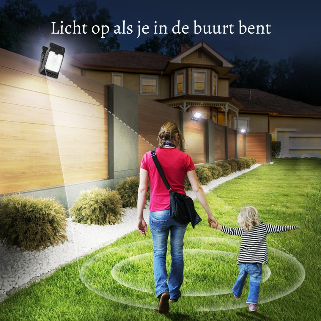 SolarGuard ClipLight – Draadloze buitenlamp op zonne-energie met sensor