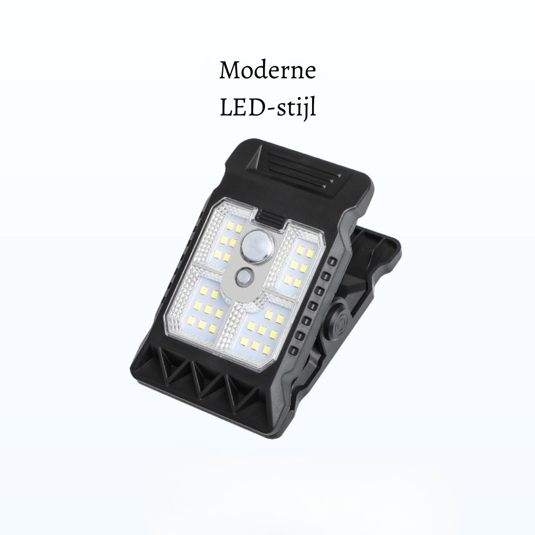 SolarGuard ClipLight – Draadloze buitenlamp op zonne-energie met sensor
