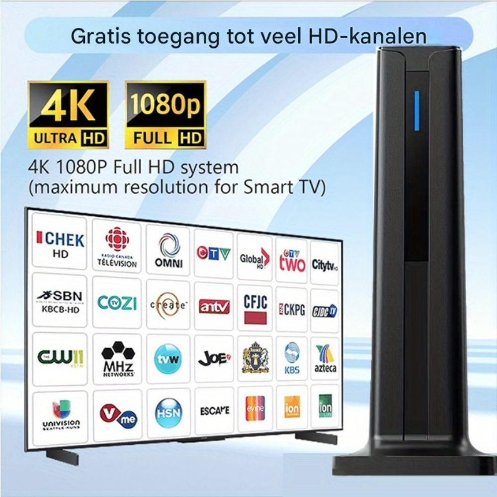 TVFree Ultra – Haarscherpe tv, zonder kabels of kosten