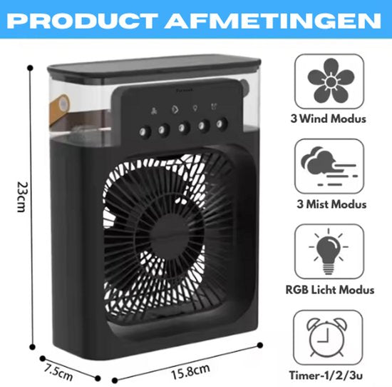 CoolMate 5-in-1 – Jouw Persoonlijke Klimaat, Altijd & Overal