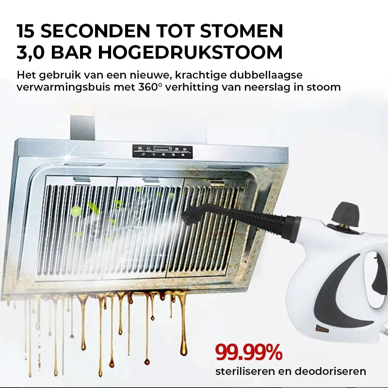 StoomBuddy – Krachtige Reiniging, 100% Zonder Chemie