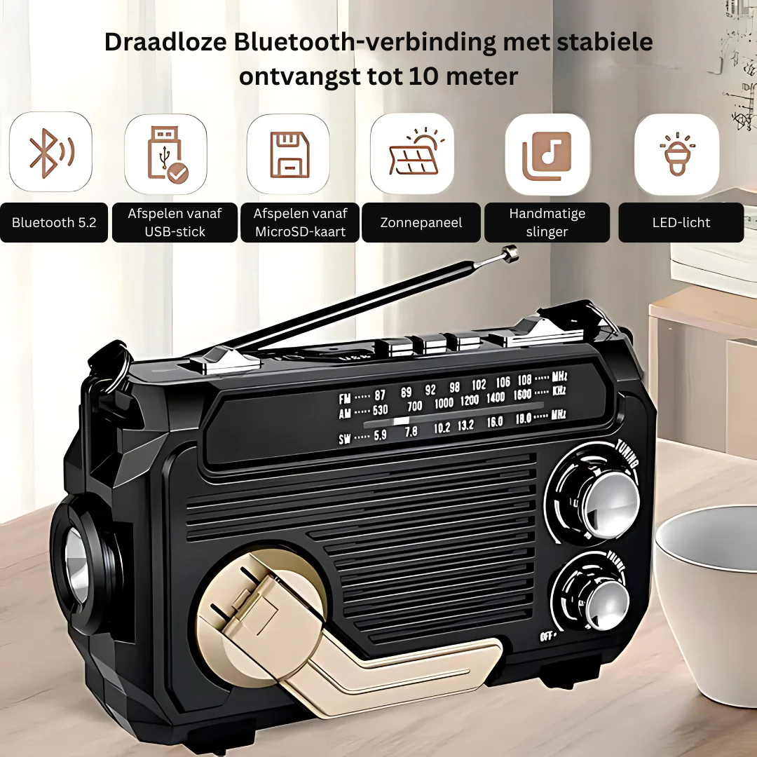 SafeWave | Noodradio met Powerbank
