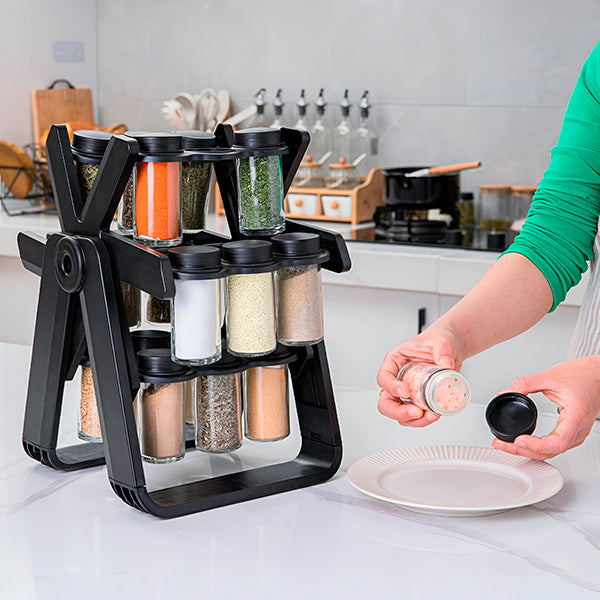 SpiceTurn – Draaibare Kruidenorganizer voor Meer Overzicht & Smaak
