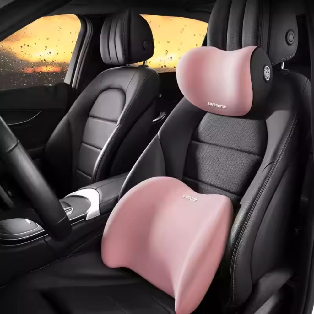 RoadRelax – Ergonomisch Autokussen voor Hoofd & Rug