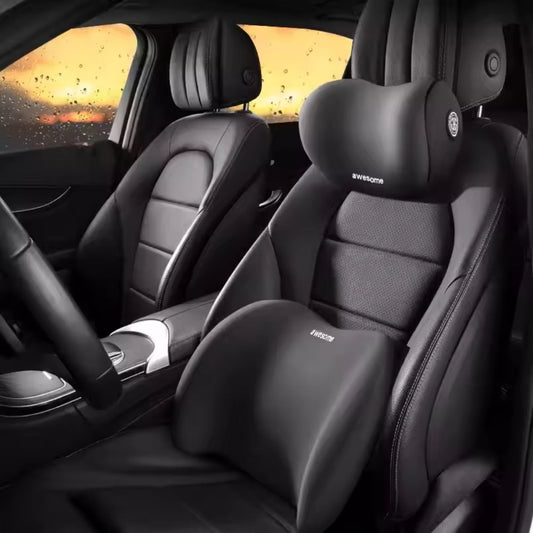 RoadRelax – Ergonomisch Autokussen voor Hoofd & Rug