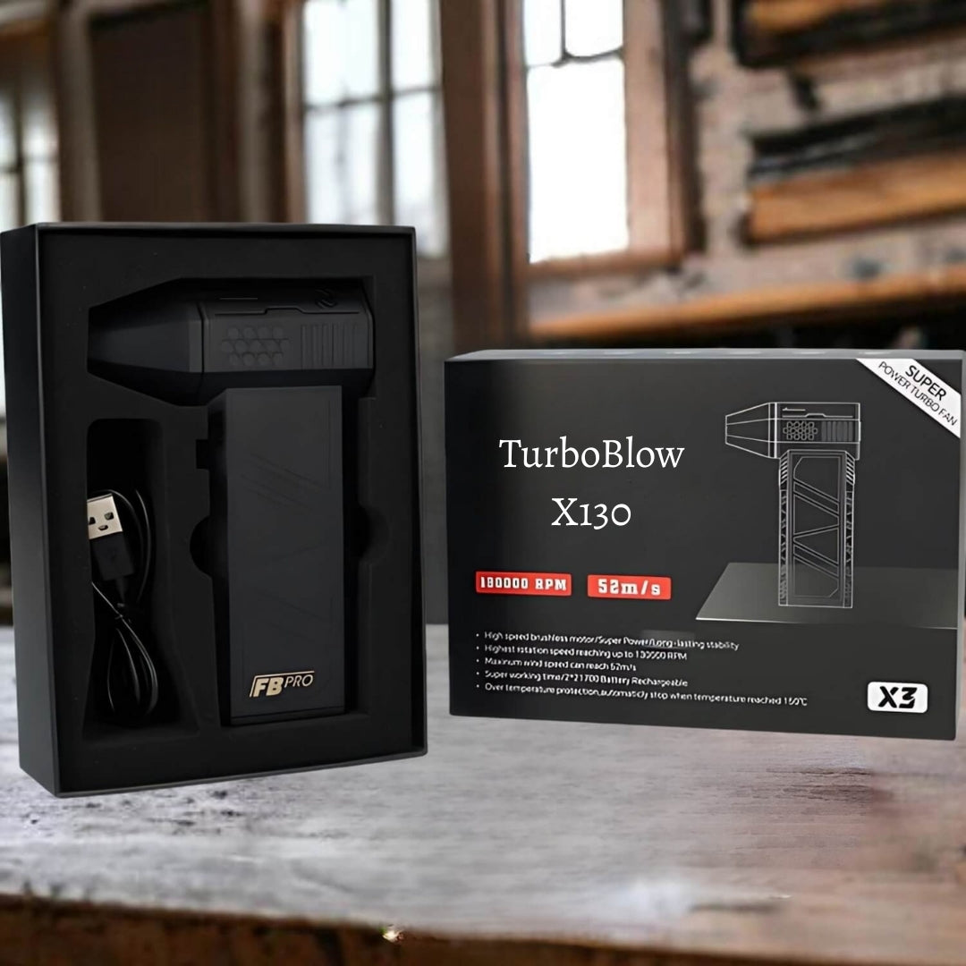 TurboBlow X130 – Compacte luchtblazer met 130.000 RPM power