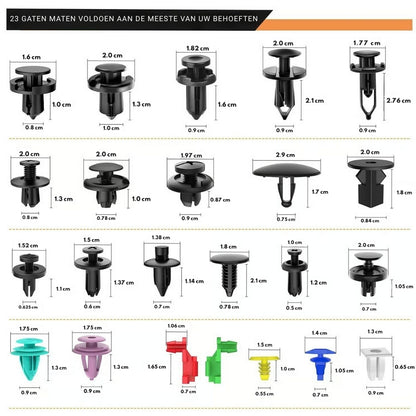 GripFix Auto Clips – Complete 680-delige set voor elke reparatie