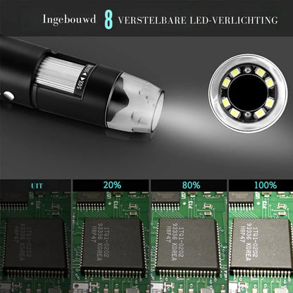MicroView HD – Digitaal Zakmicroscoop met 1600x vergroting