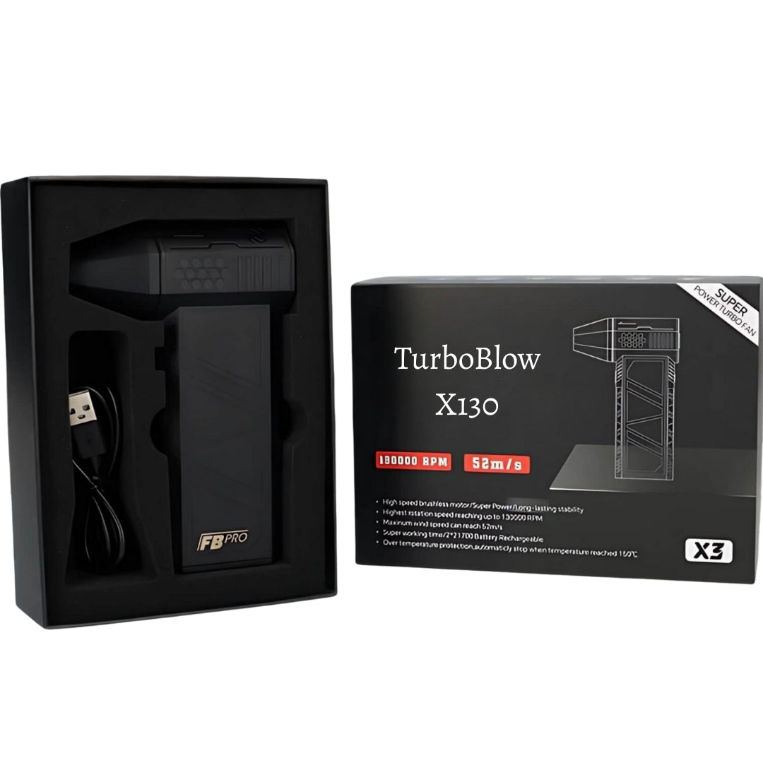 TurboBlow X130 – Compacte luchtblazer met 130.000 RPM power