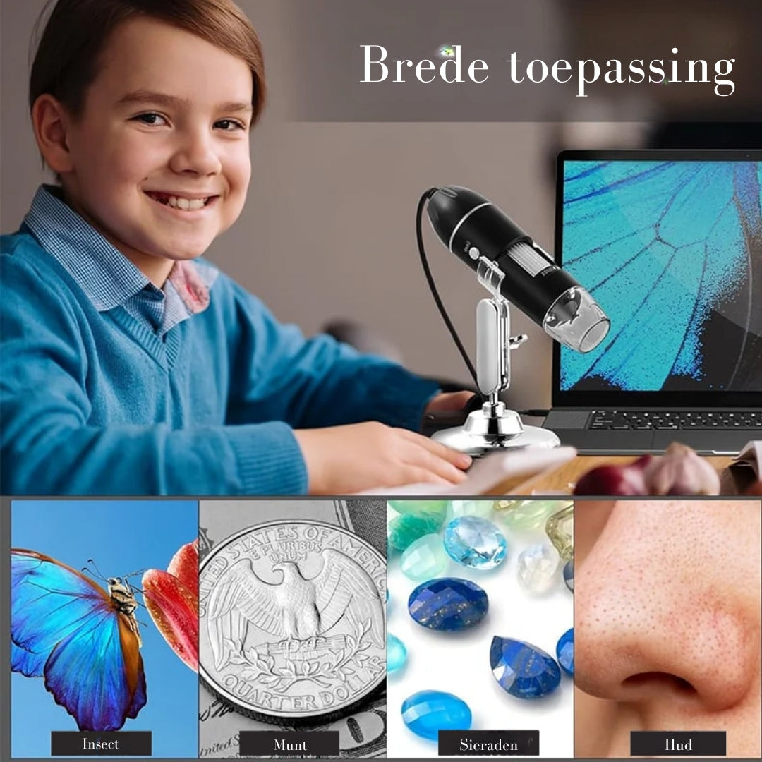 MicroView HD – Digitaal Zakmicroscoop met 1600x vergroting