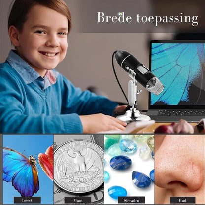 MicroView HD – Digitaal Zakmicroscoop met 1600x vergroting