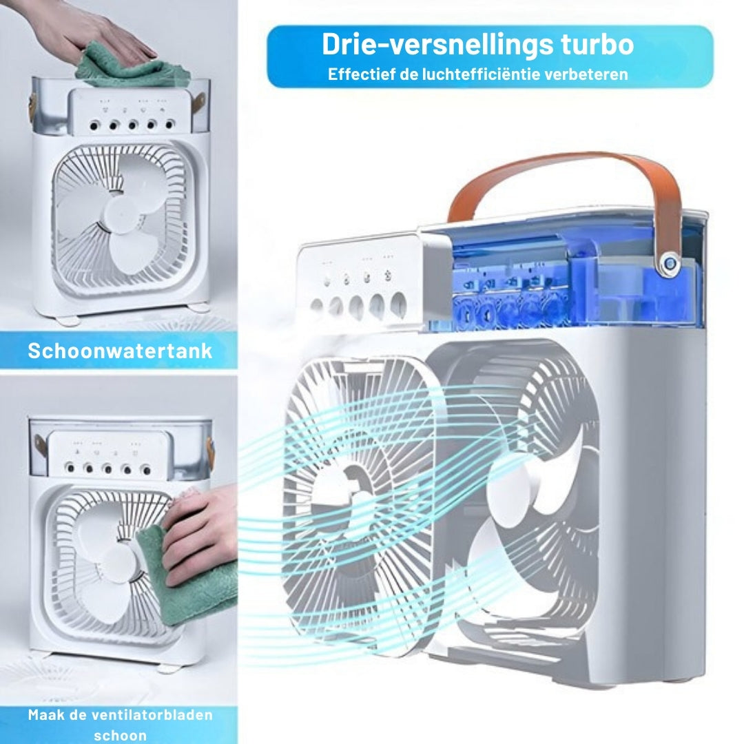 CoolMate 5-in-1 – Jouw Persoonlijke Klimaat, Altijd & Overal