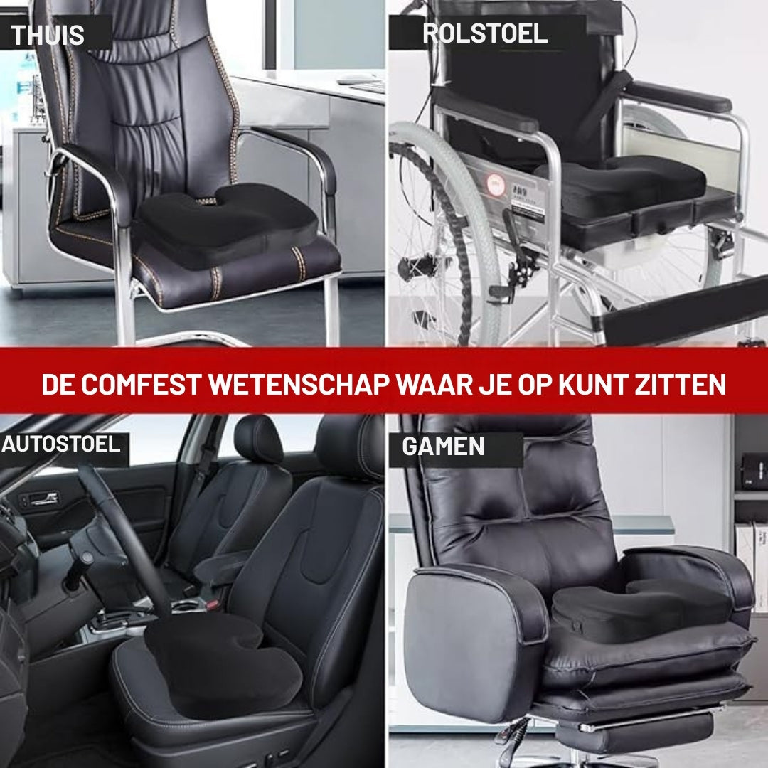 SeatRelief – Ultiem Zitcomfort met Ondersteuning voor Rug & Houding