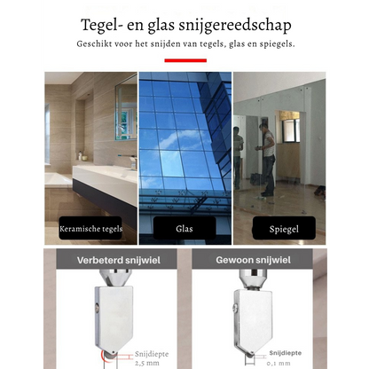 GlassCut Pro – Snijdt glas en tegels met uiterste precisie