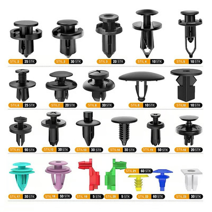 GripFix Auto Clips – Complete 680-delige set voor elke reparatie