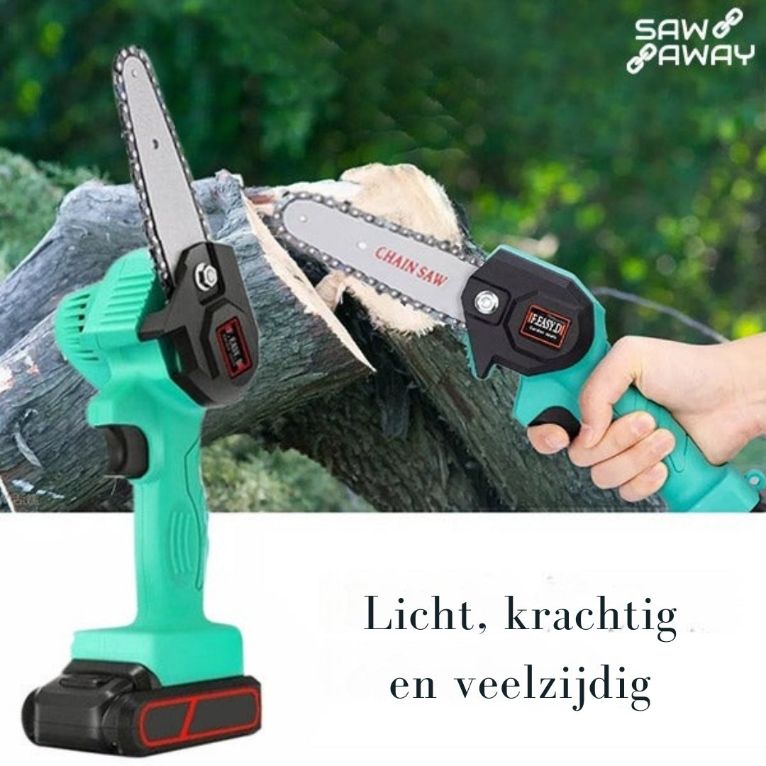 PowerPruner – Compacte kettingzaag voor moeiteloos snoeien