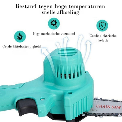 PowerPruner – Compacte kettingzaag voor moeiteloos snoeien