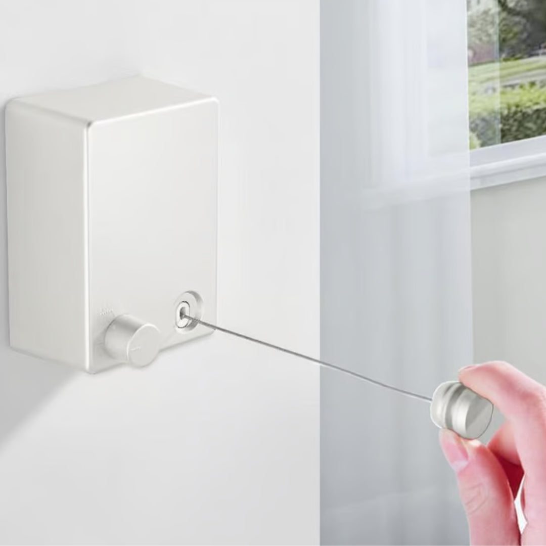 FlexiDry Uitschuifbare Waslijn – Sterk, Compact en Ruimtebesparend