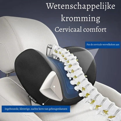 RoadRelax – Ergonomisch Autokussen voor Hoofd & Rug