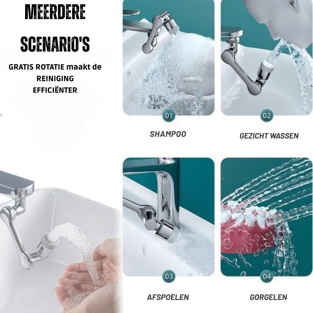 FlexiFlow – Slimme draaibare kraanverlenging
