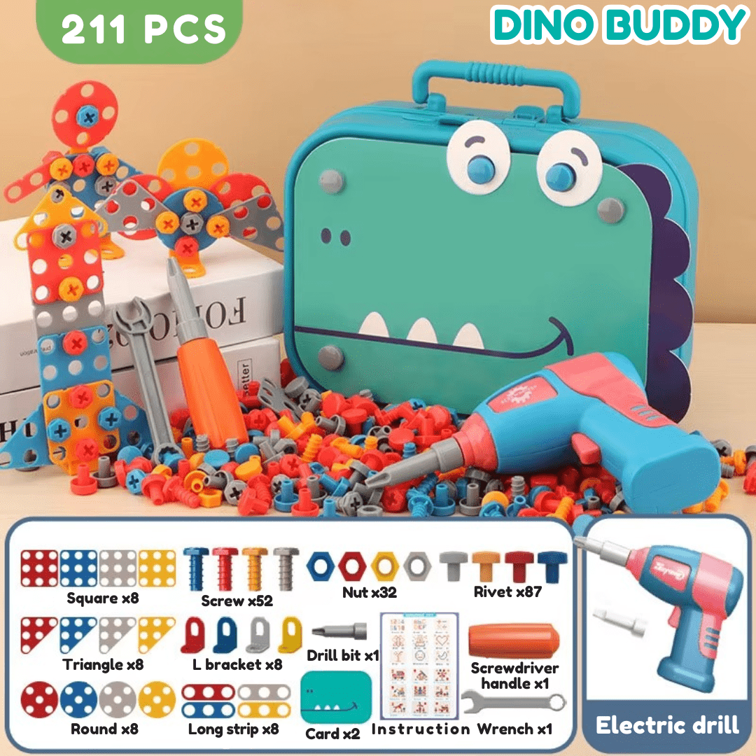 MiniMaker Gereedschapsset – Bouwplezier voor Slimme Handjes