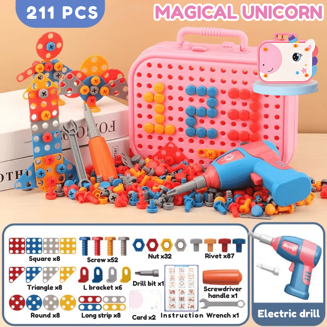 MiniMaker Gereedschapsset – Bouwplezier voor Slimme Handjes