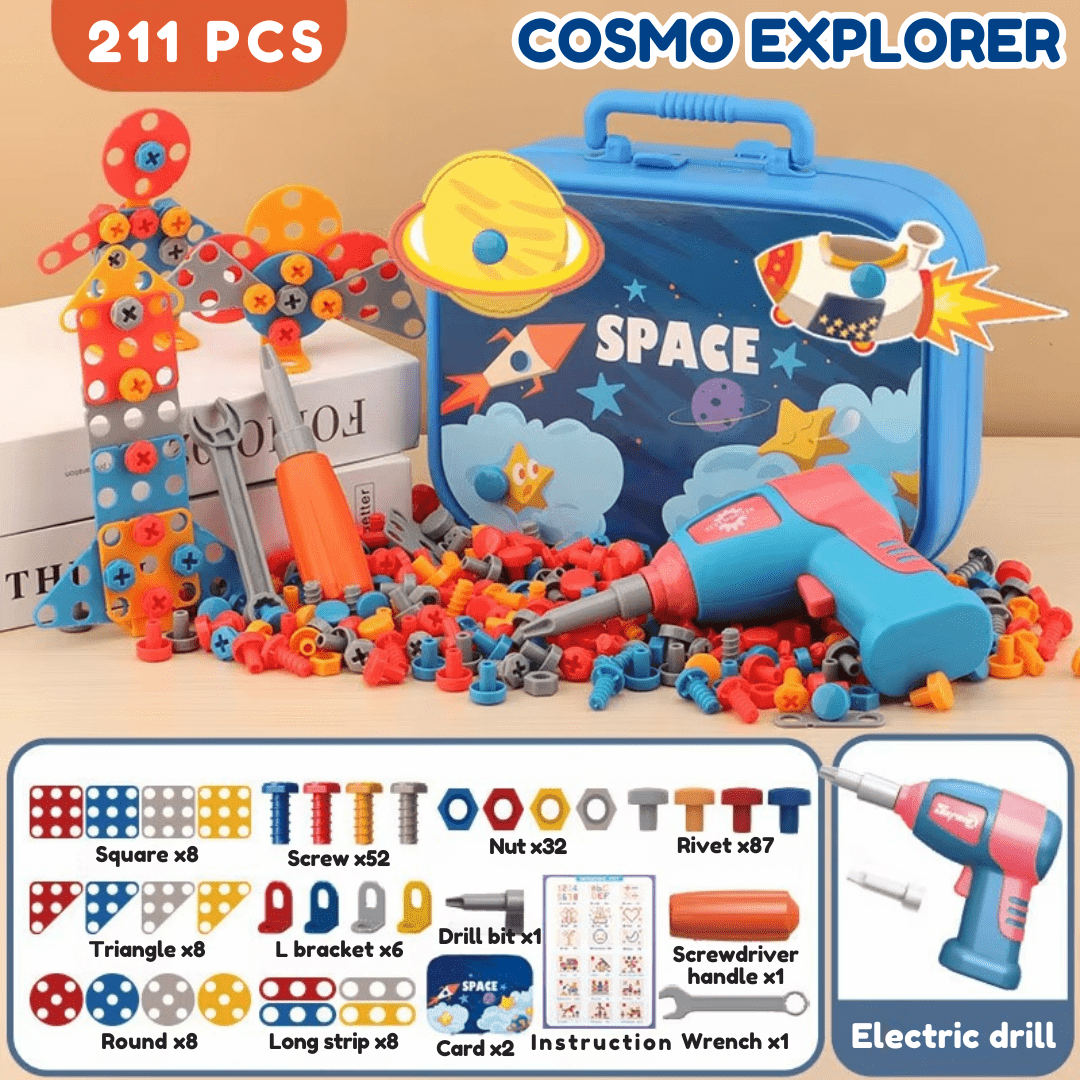 MiniMaker Gereedschapsset – Bouwplezier voor Slimme Handjes