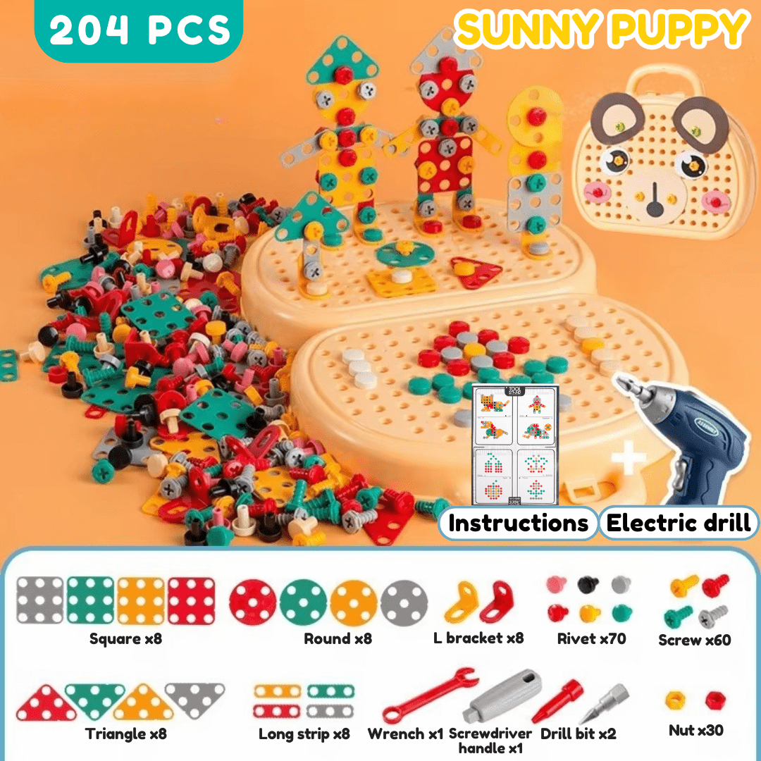 MiniMaker Gereedschapsset – Bouwplezier voor Slimme Handjes
