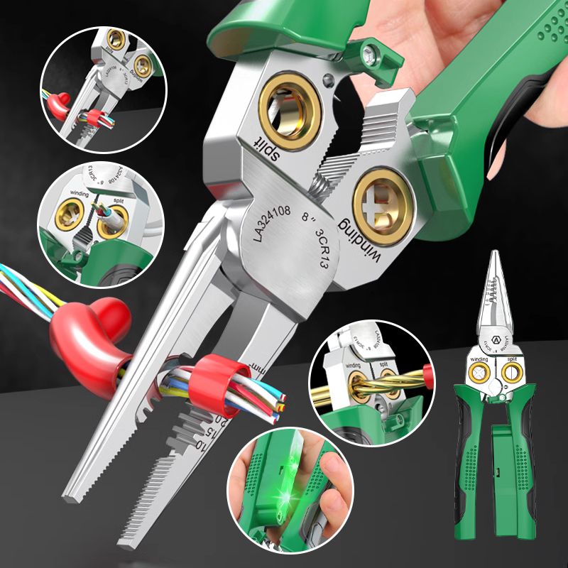 CableMaster 8-in-1 – Multitool voor knippen, strippen en klemmen